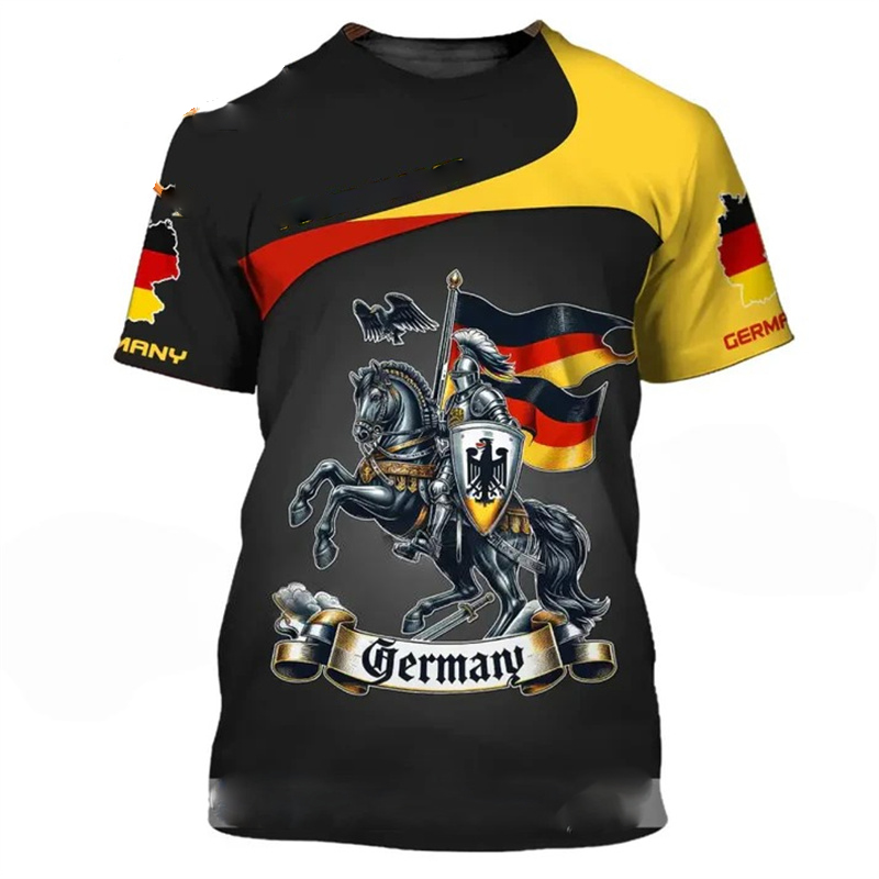 Street Fashion Germany - Germany Flag National Emblem T-shirt For