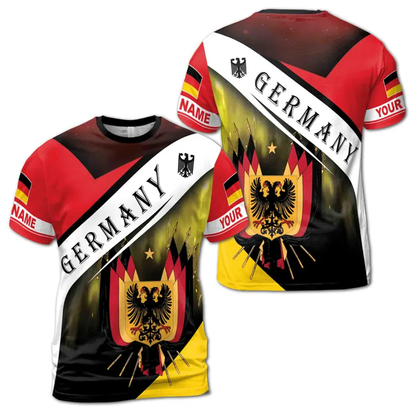 Street Fashion Germany - Fashion New Germany Flag Men T-shirt