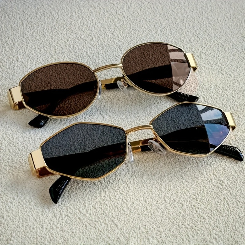 Street Fashion Photography - 2pcs Summer Trendy Glasses Set Rhombus