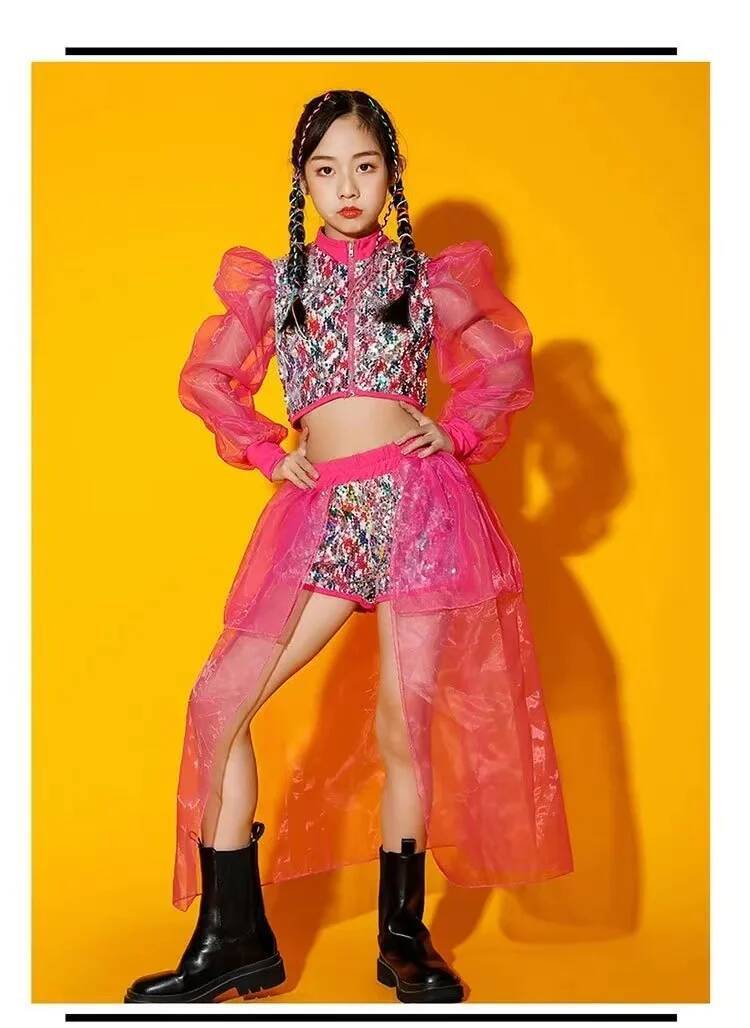 Street Fashion Online - Jazz Costume Sequins Dance Girls' Performance