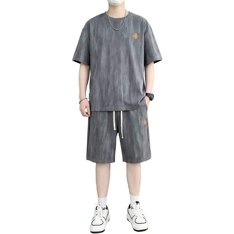 Street Summer Fashion - 【T-Shirt + 5-Point Shorts】Men's T-Shirt Set