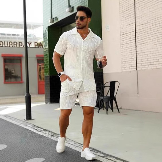 Men's 2 Piece Outfits Short Sl – Street Summer Fashion Bewertung und Preis