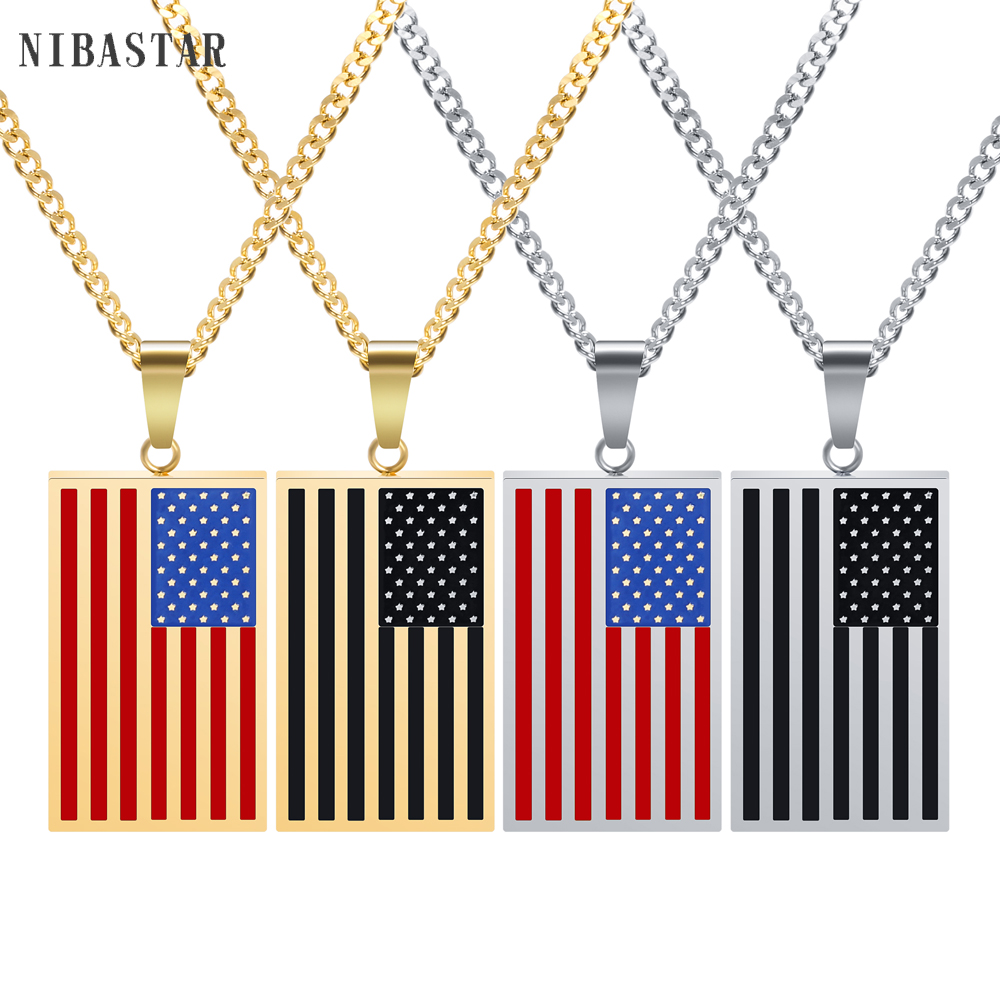Classic US Flag Pendants & Nec – Street Fashion Mood Bewertung und Preis