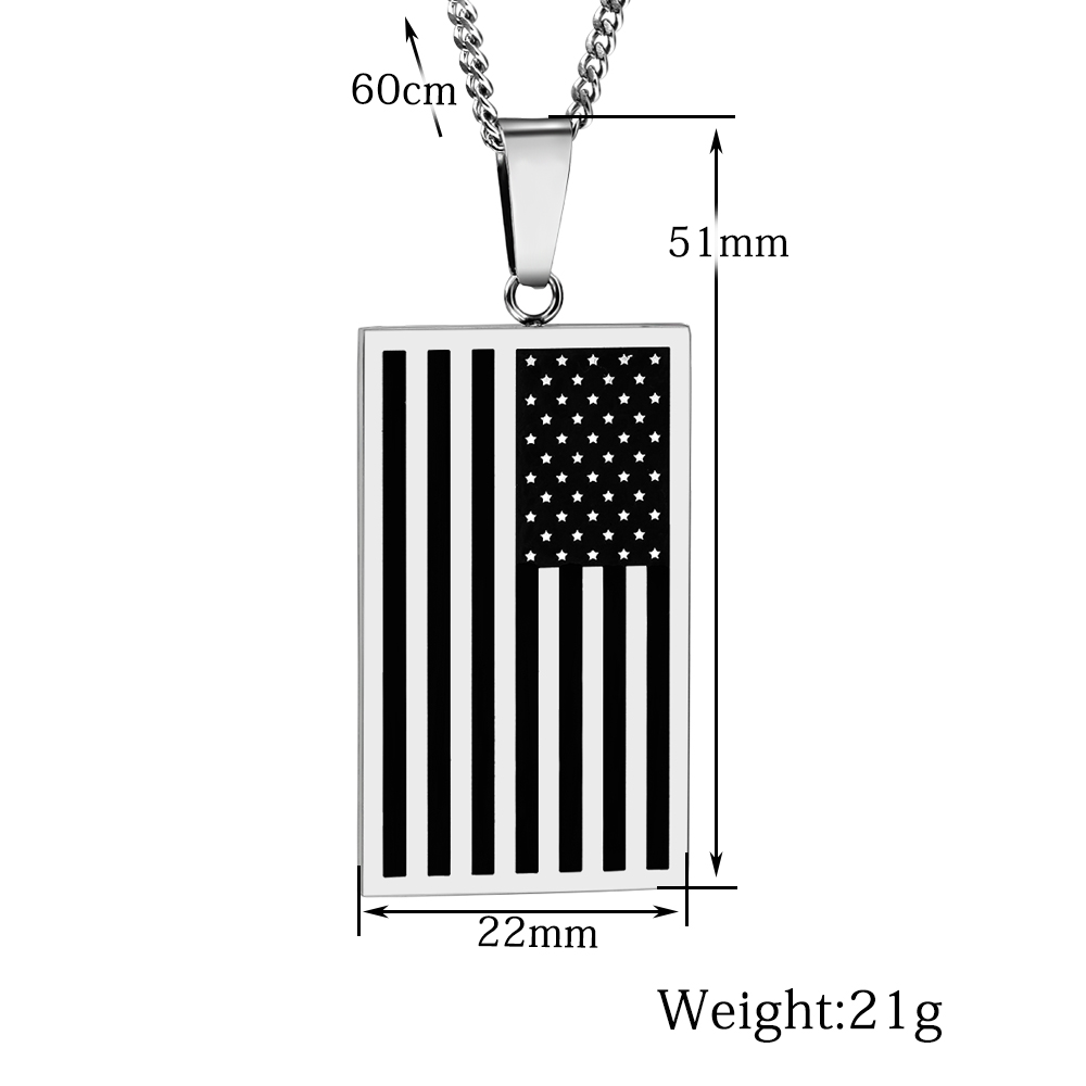 Classic US Flag Pendants & Nec – Street Fashion Mood Bewertung und Preis