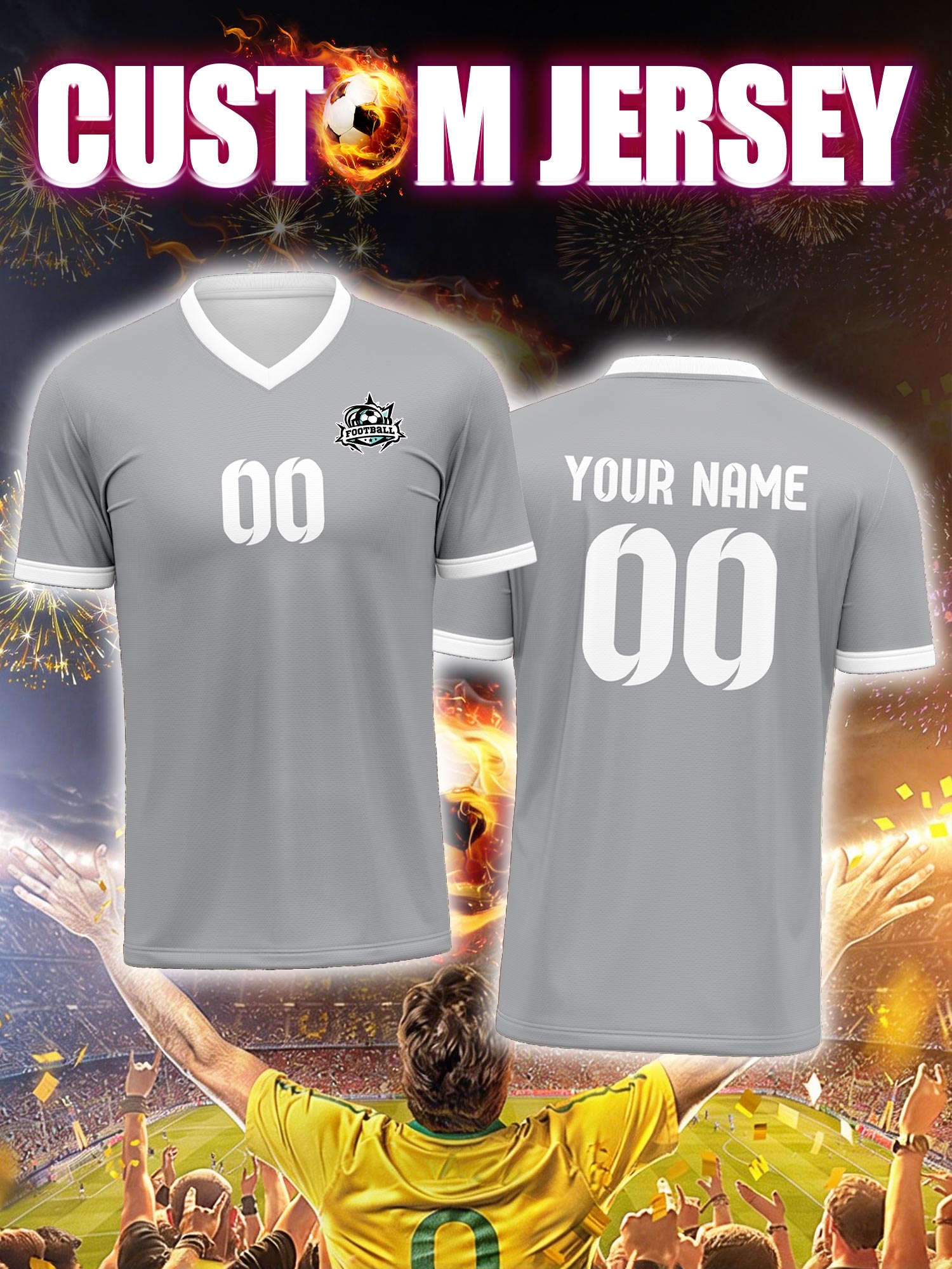 Custom Soccer Jersey With Cust – Street Fashion Jersey Bewertung und Preis