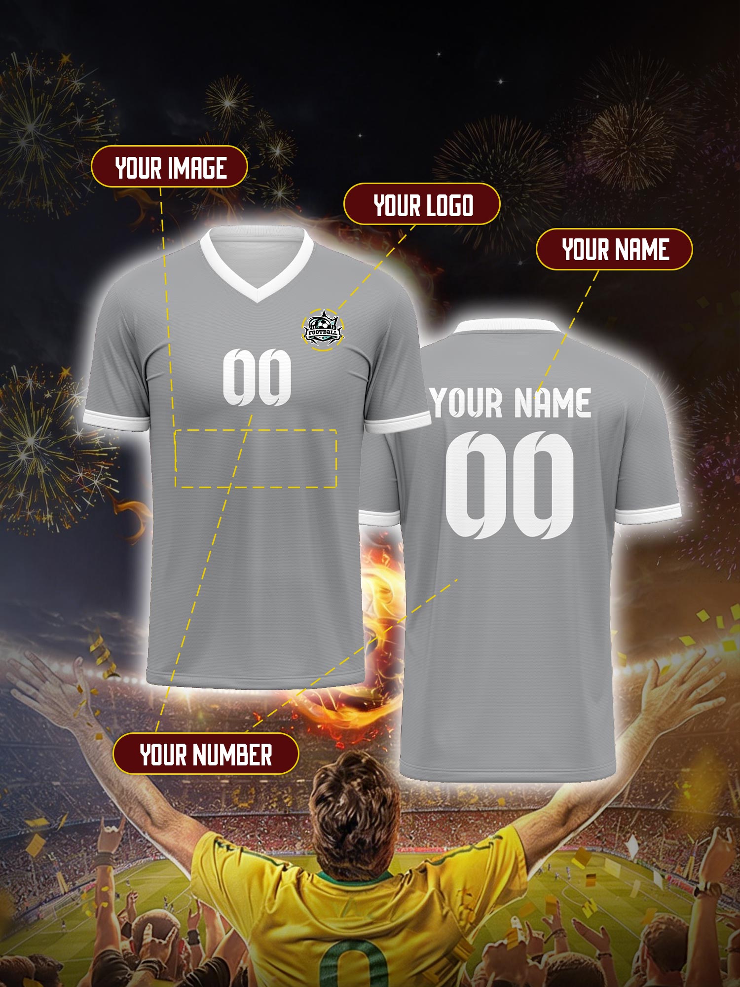 Custom Soccer Jersey With Cust – Street Fashion Jersey Bewertung und Preis