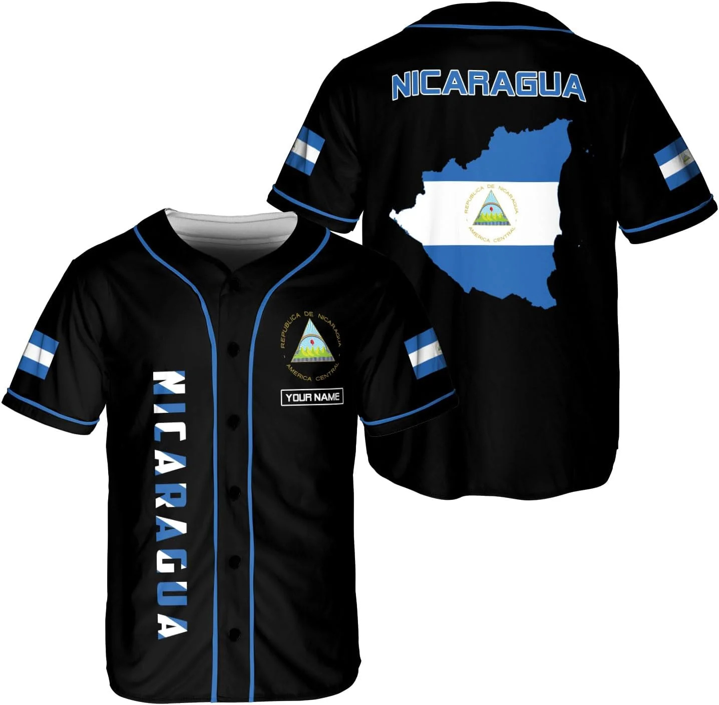 Personalized Name Nicaragua De – Street Fashion Jersey Bewertung und Preis