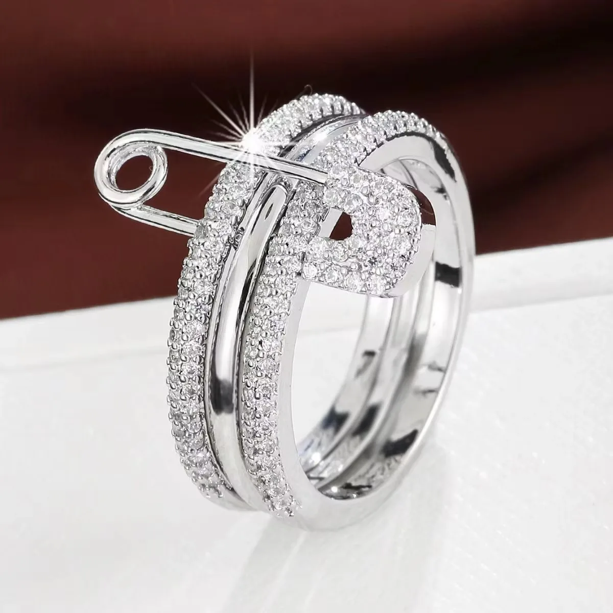 Paperclip zircon style ring st – Street Fashion Mood Bewertung und Preis