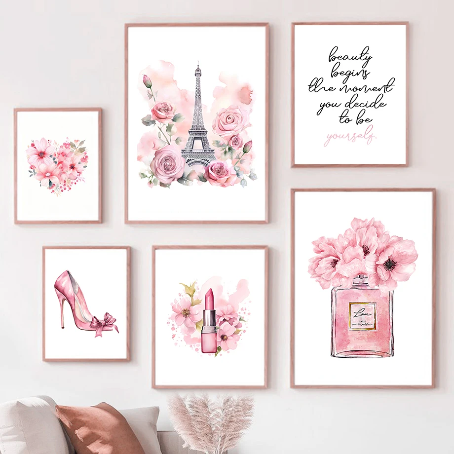 Paris Fashion Art Poster Pink  – Street Fashion Paris Bewertung und Preis