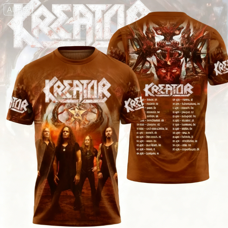 Kreator Germany Tour 3D Printe – Street Fashion Germany Bewertung und Preis