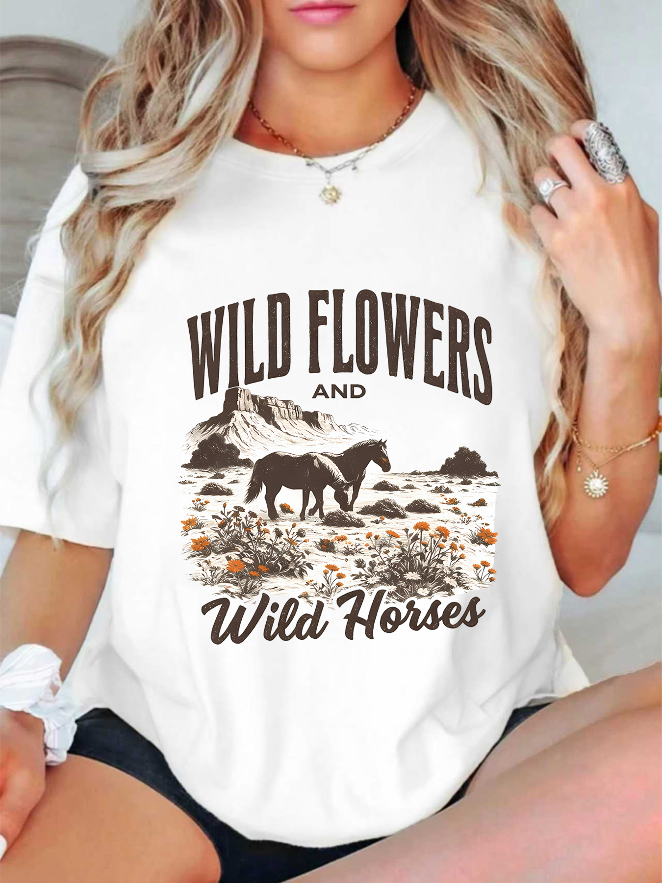 【ZXH11440】Two horse print plus – Street Fashion Jersey Bewertung und Preis