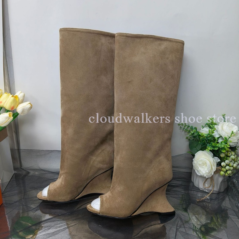 New Peep Toe Suede Strange Hee – Street Fashion Walk Bewertung und Preis