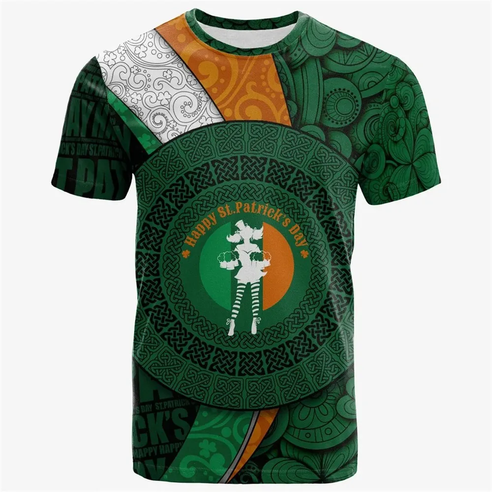 Summer Men's Irish St. Patrick – Street Fashion Plus Size Bewertung und Preis