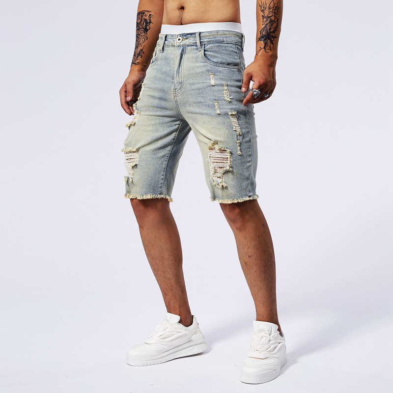 2025 Summer New Men's Ripped D – Street Fashion Men 2025 Bewertung und Preis