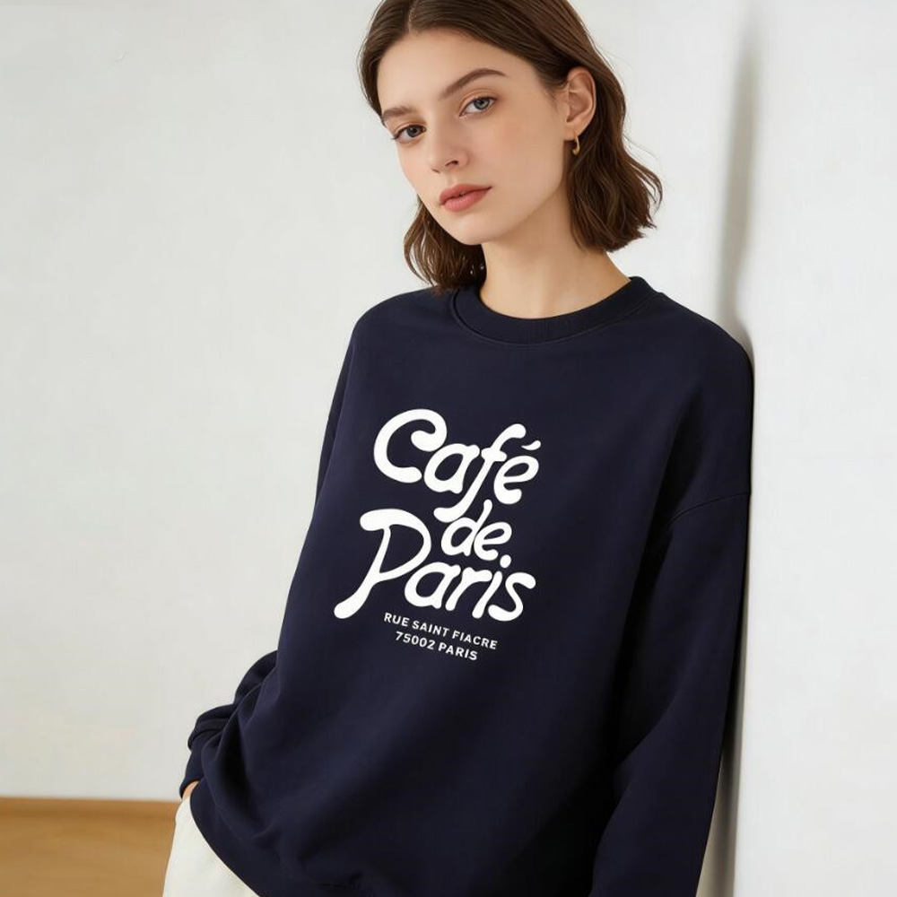 Cafe de Paris Letters Printing – Street Fashion Paris Bewertung und Preis
