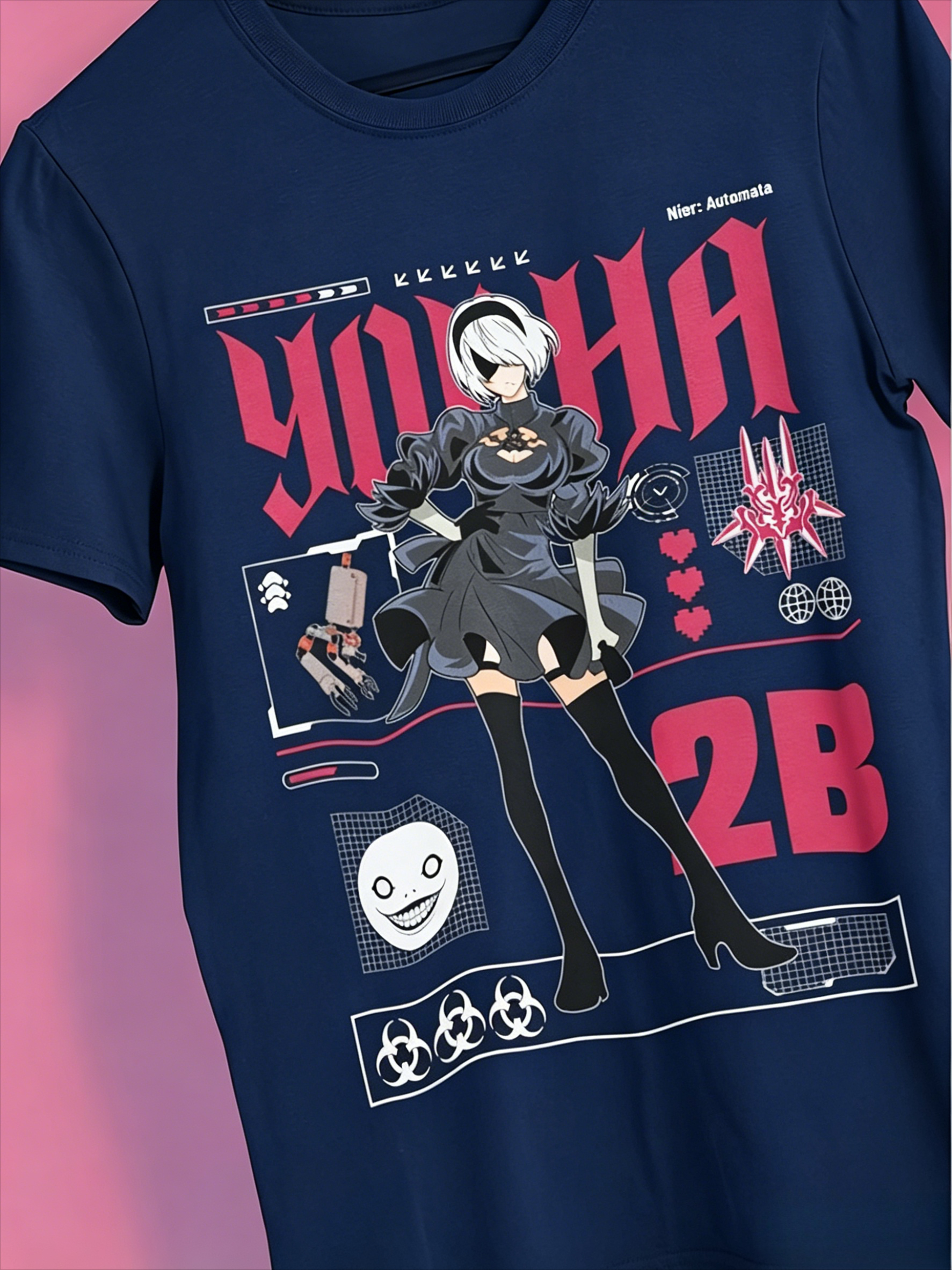 N-N Ier AUTOMATA Unisex T-shir – Street Fashion Videos Bewertung und Preis