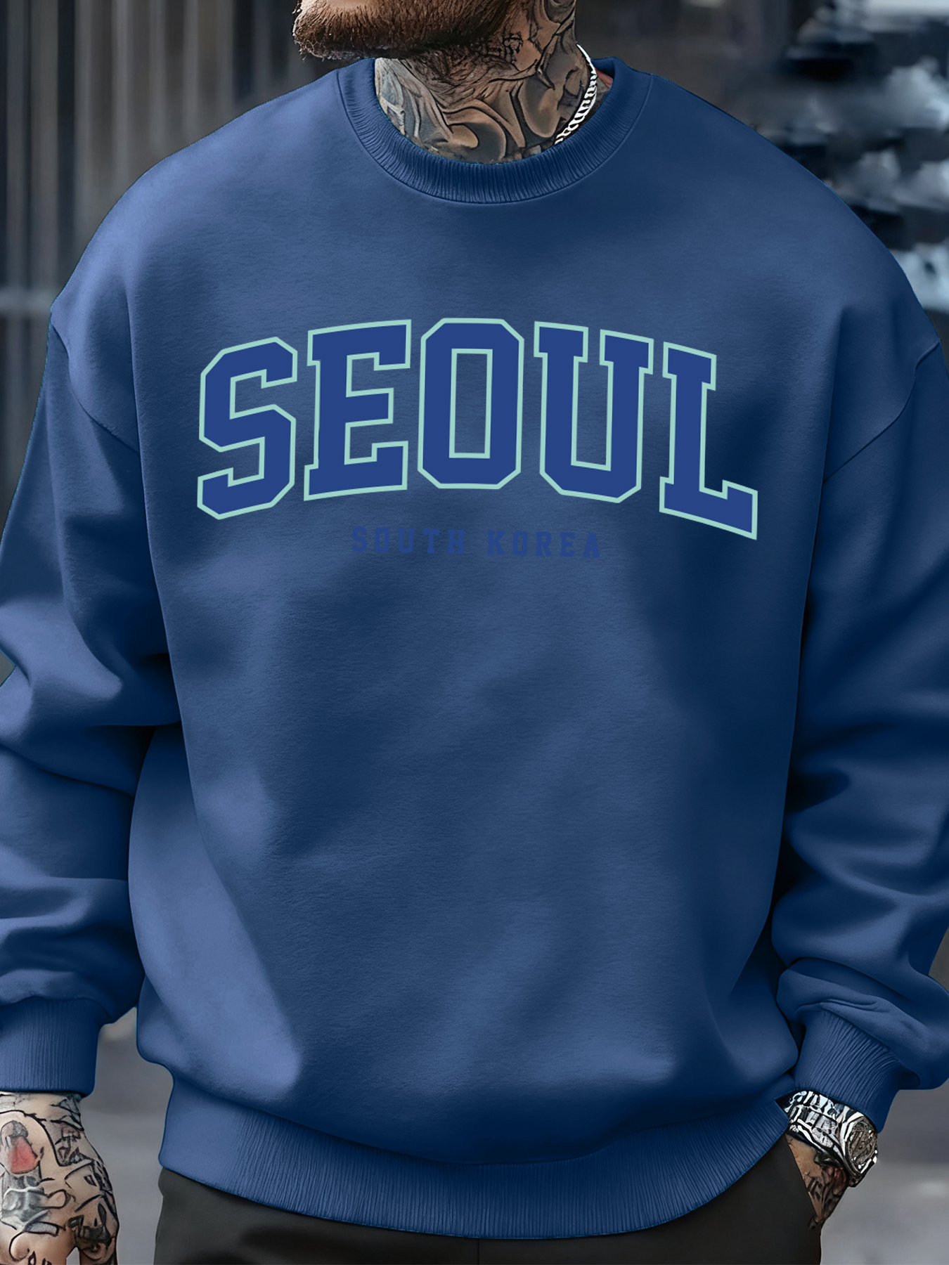 Seoul South Korea Print Men Pu – Street Fashion Of Seoul Bewertung und Preis