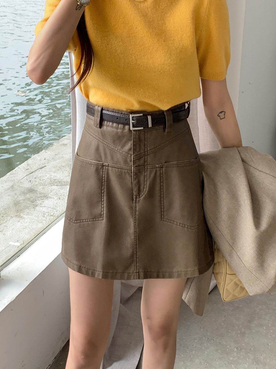 High Waist PU Leather  Skirt W – Street Fashion Now Bewertung und Preis