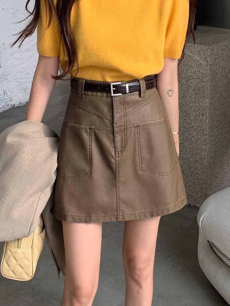 High Waist PU Leather  Skirt W – Street Fashion Now Bewertung und Preis