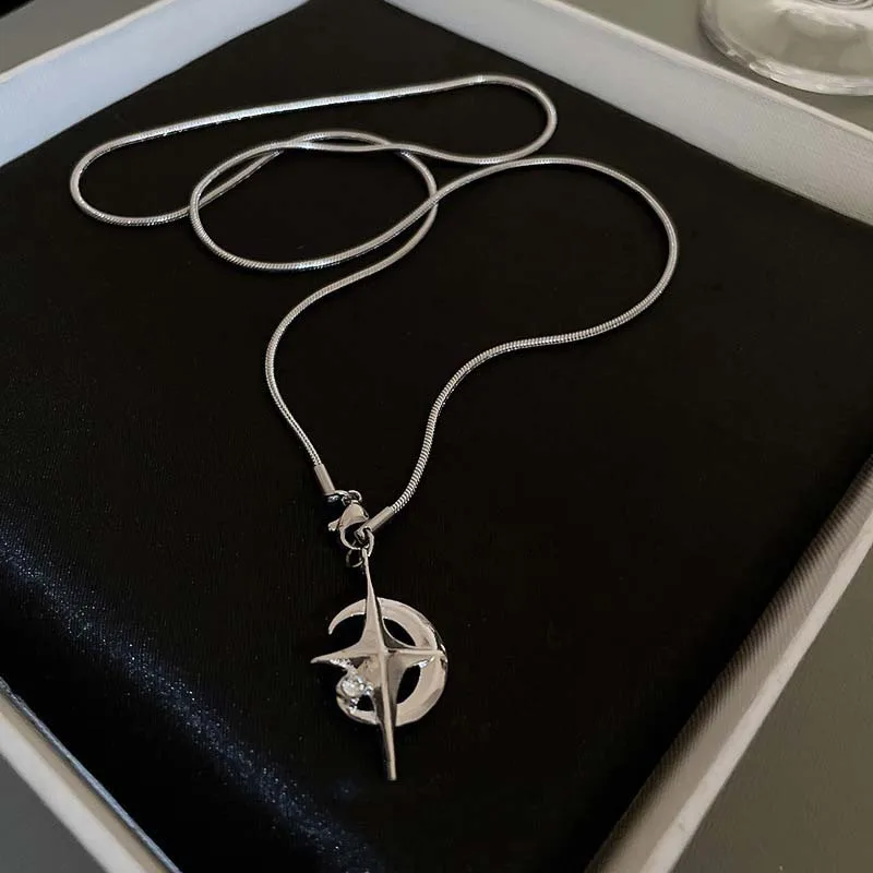 Punk Rock Cross Moon Star Pend – Street Fashion Mood Bewertung und Preis