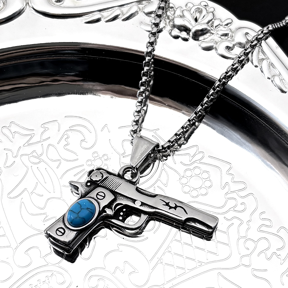Retor Dark Punk Pistol Necklac – Street Fashion Mood Bewertung und Preis