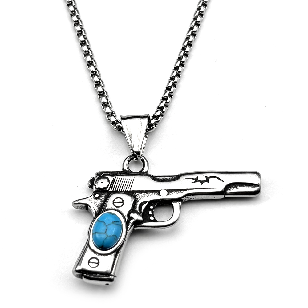 Retor Dark Punk Pistol Necklac – Street Fashion Mood Bewertung und Preis