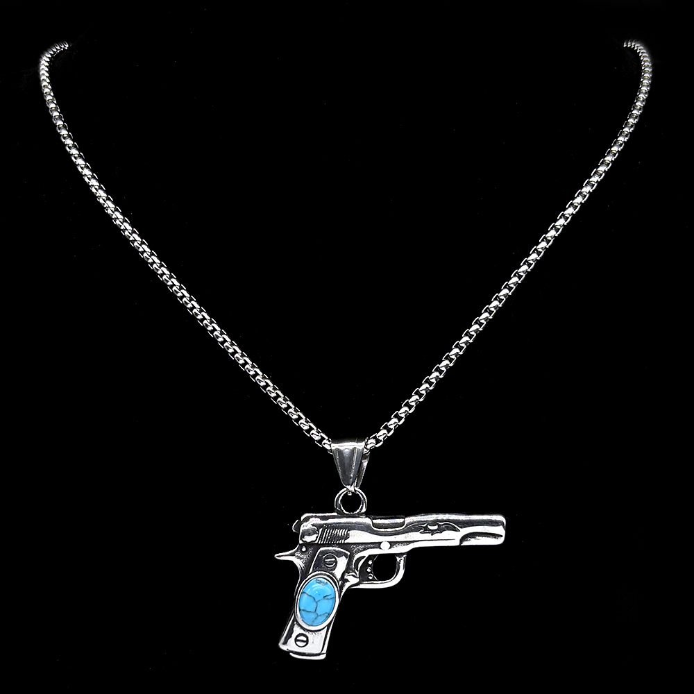 Retor Dark Punk Pistol Necklac – Street Fashion Mood Bewertung und Preis