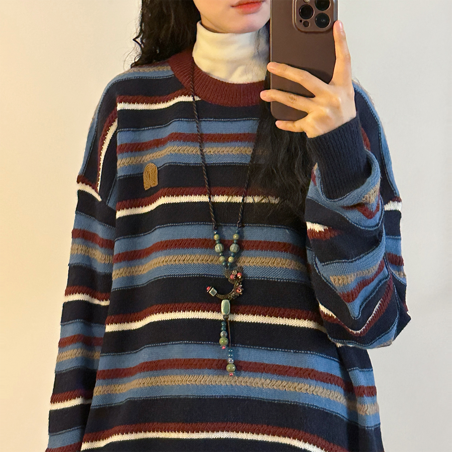 Retro Loose Color Block Stripe – Street Fashion Online Bewertung und Preis