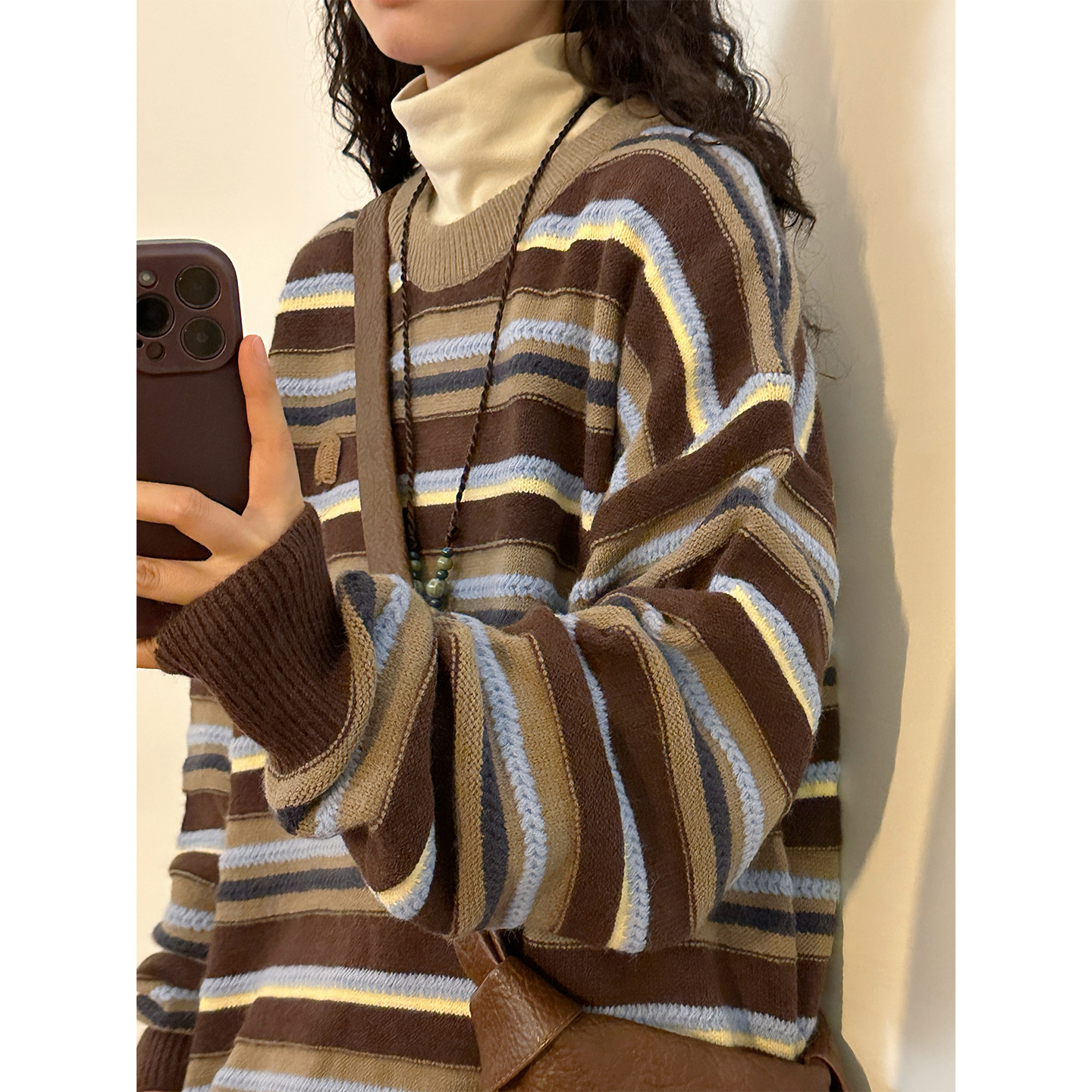Retro Loose Color Block Stripe – Street Fashion Online Bewertung und Preis