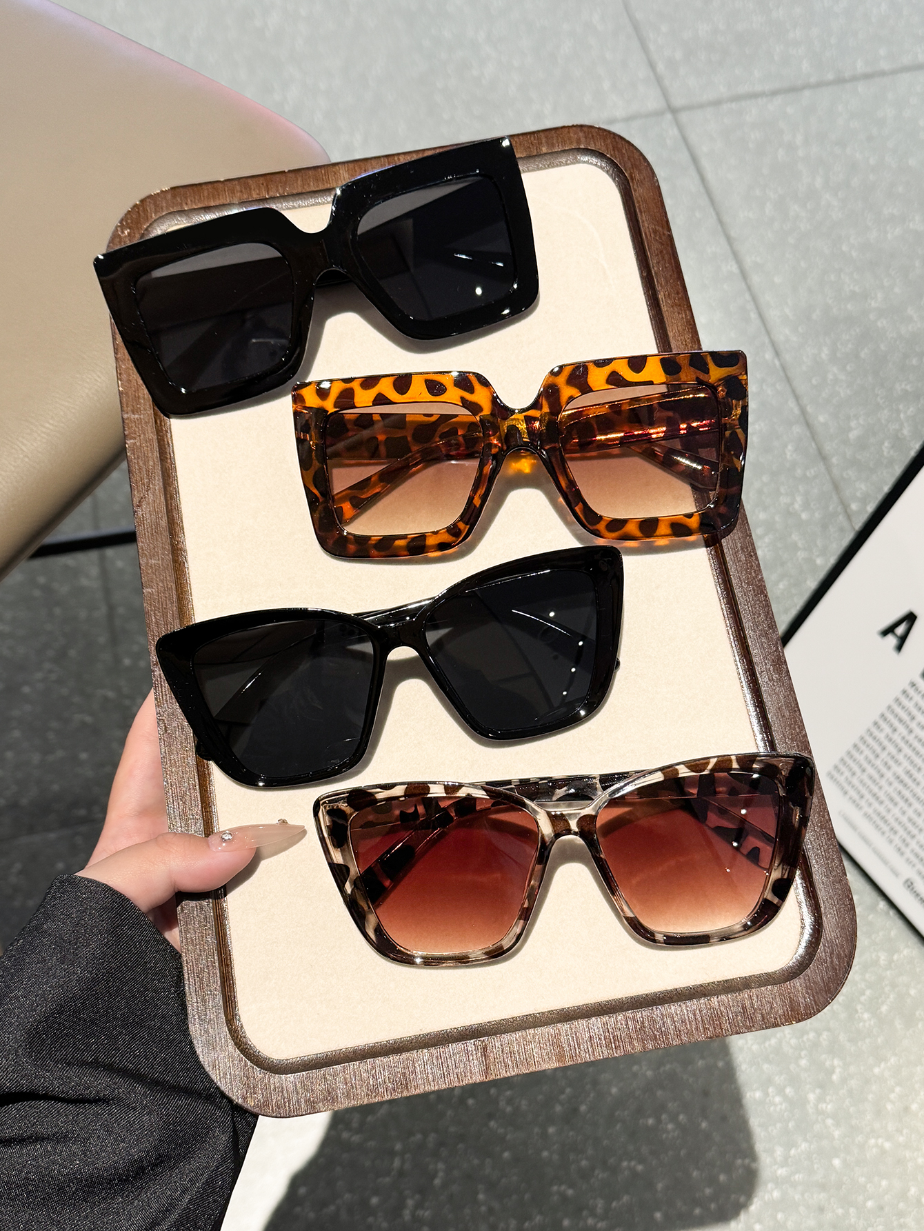 4Pcs Large-Frame Retro-Style F – Street Fashion Photography Bewertung und Preis