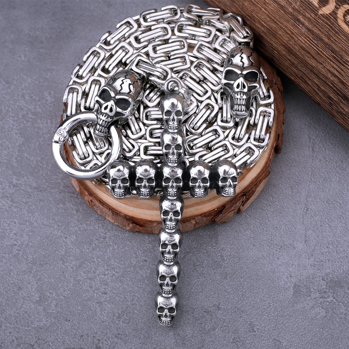 Stainless Steel Cross Skull Pe – Street Fashion Mood Bewertung und Preis