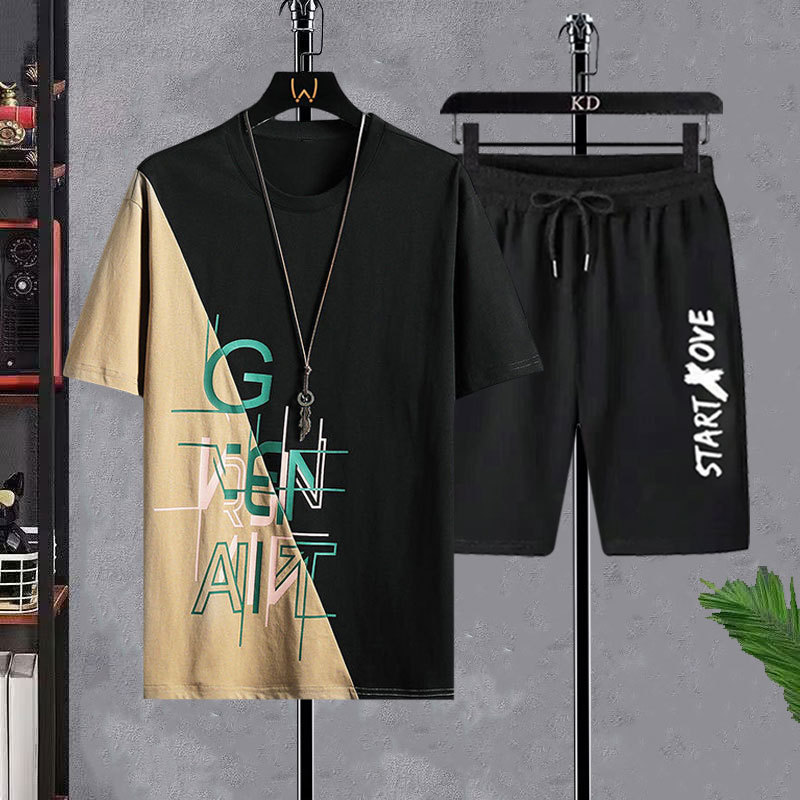 Men's T-shirt Sets Fashion Cas – Street Summer Fashion Bewertung und Preis