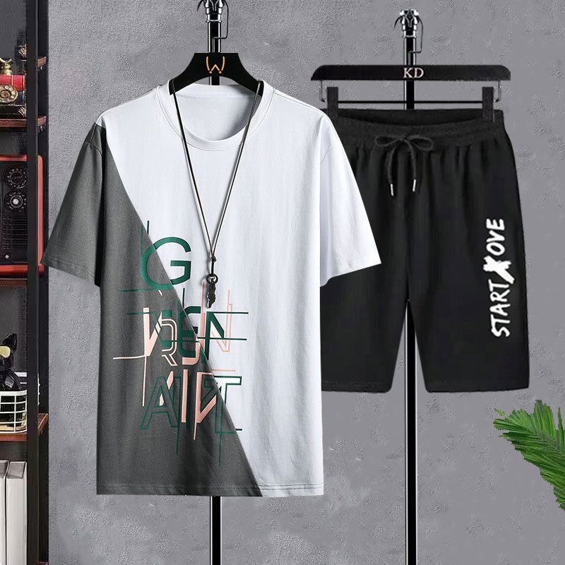 Men's T-shirt Sets Fashion Cas – Street Summer Fashion Bewertung und Preis