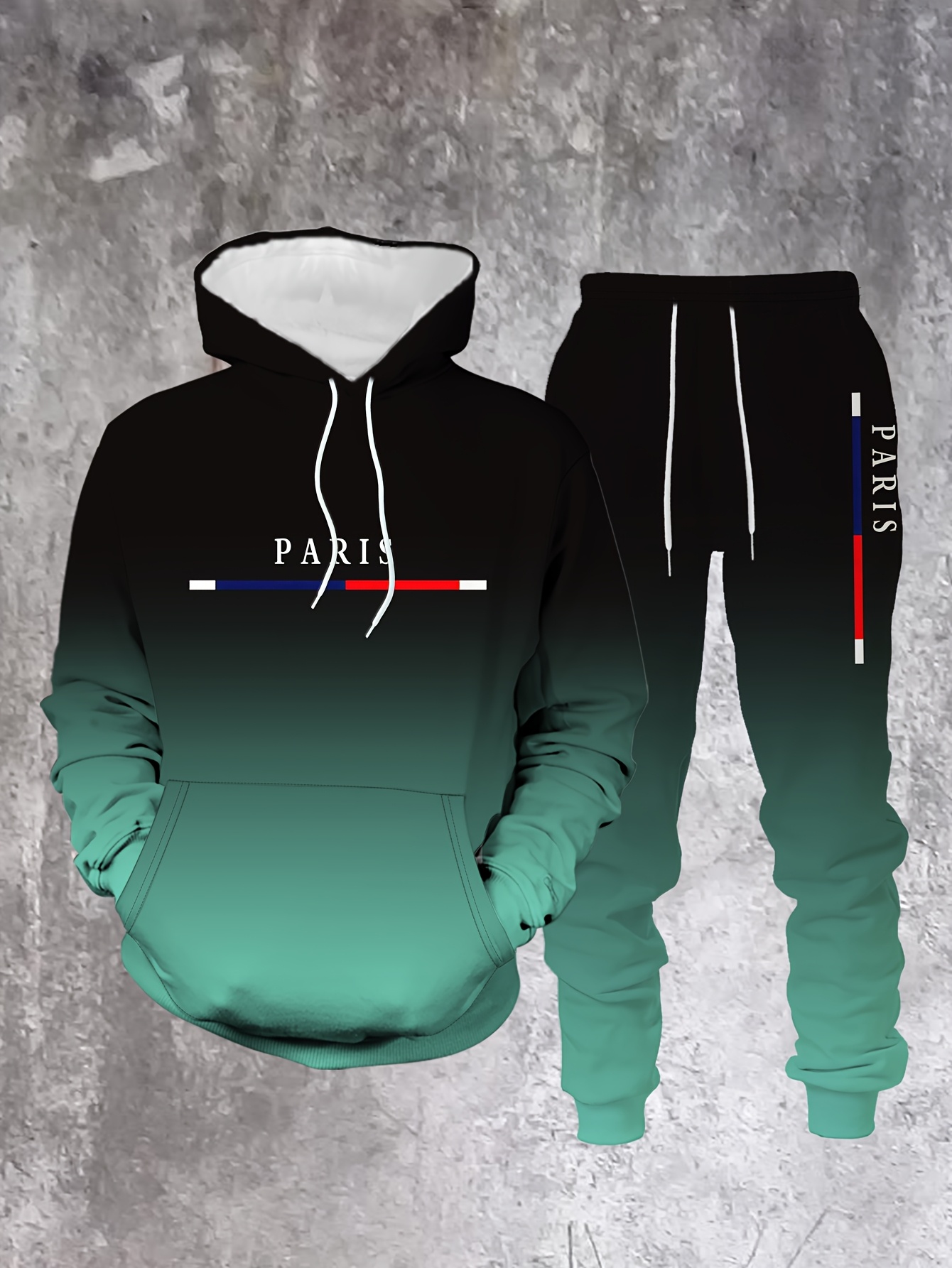 Gradient Color Paris Tracksuit – Street Fashion Paris Bewertung und Preis