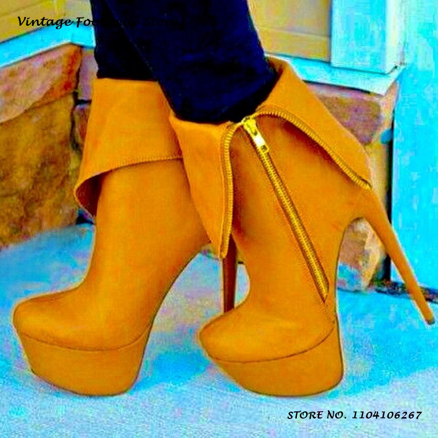 Punk Zipper Platform Ankle Boo – Street Fashion Plus Size Bewertung und Preis
