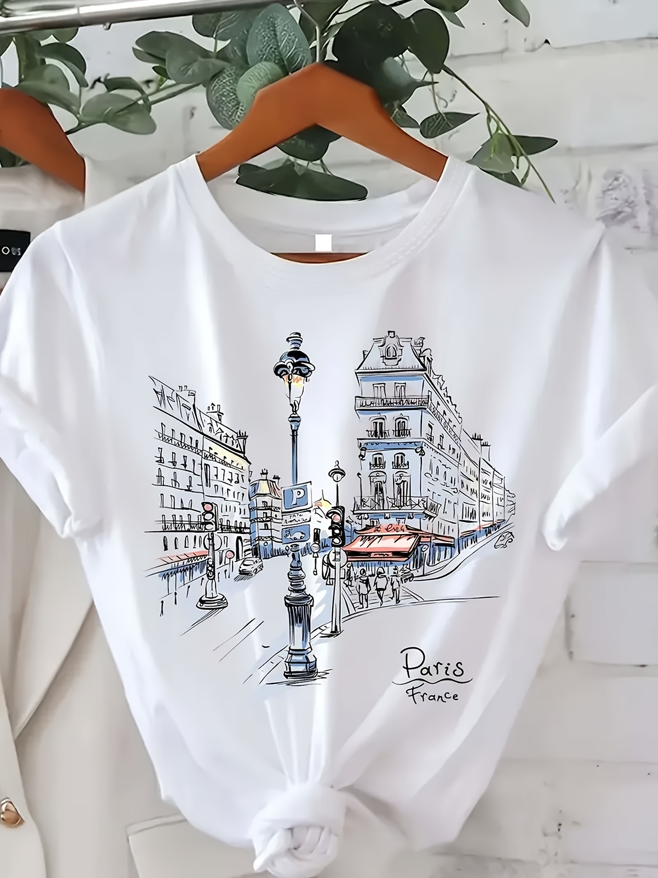 Women'S Paris Street Print T-S – Street Fashion Paris Bewertung und Preis