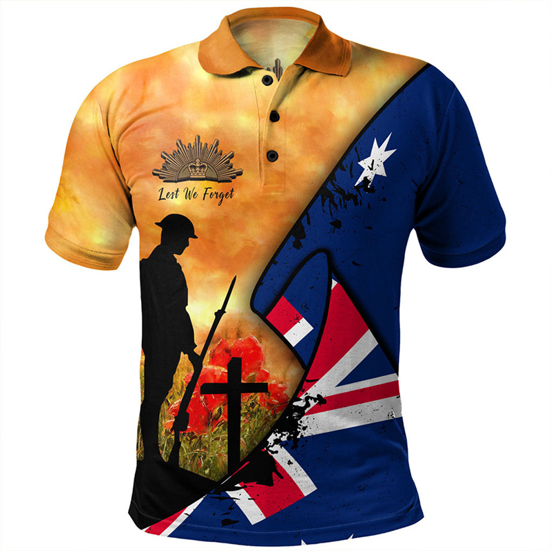 Lest We Forget Anzac Day Polo  – Street Fashion Men 2025 Bewertung und Preis