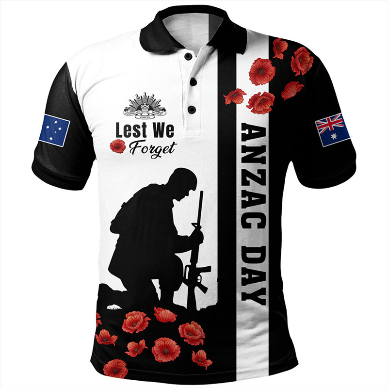 Lest We Forget Anzac Day Polo  – Street Fashion Men 2025 Bewertung und Preis