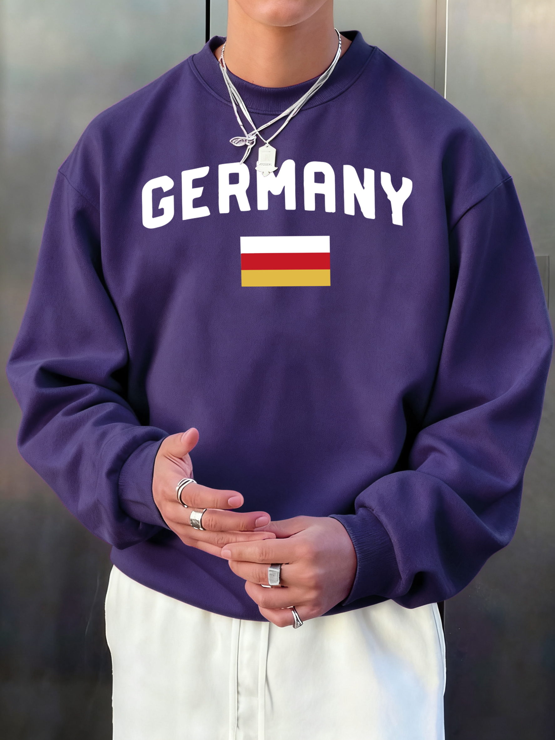 Germany Letter And Flag Printe – Street Fashion Germany Bewertung und Preis
