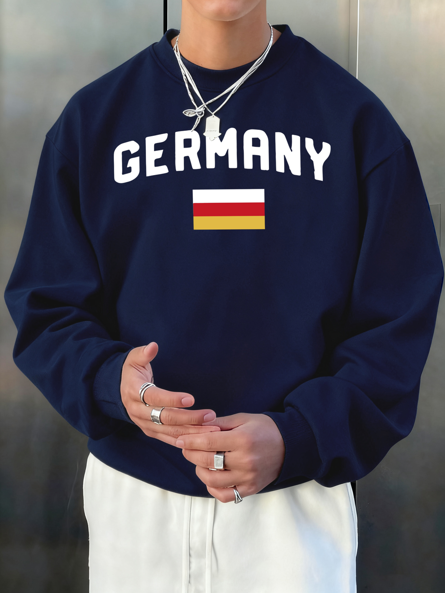 Germany Letter And Flag Printe – Street Fashion Germany Bewertung und Preis