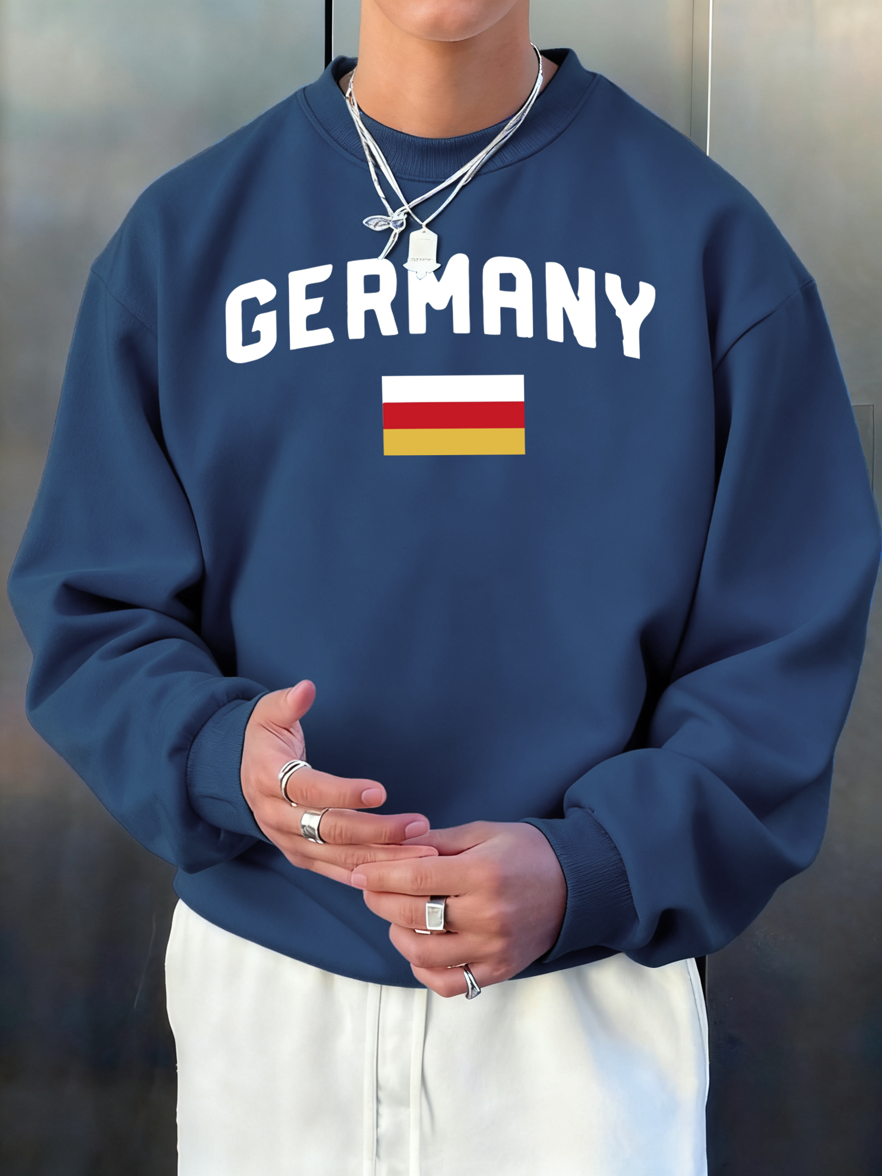 Germany Letter And Flag Printe – Street Fashion Germany Bewertung und Preis