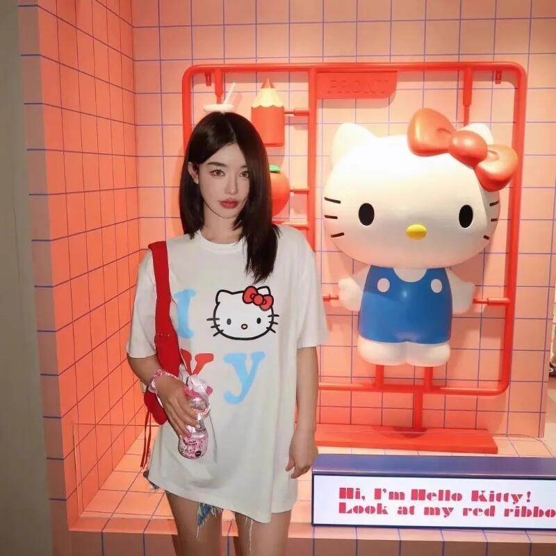 Short-Sleeved Sanrio Summer Pu – Street Summer Fashion Bewertung und Preis