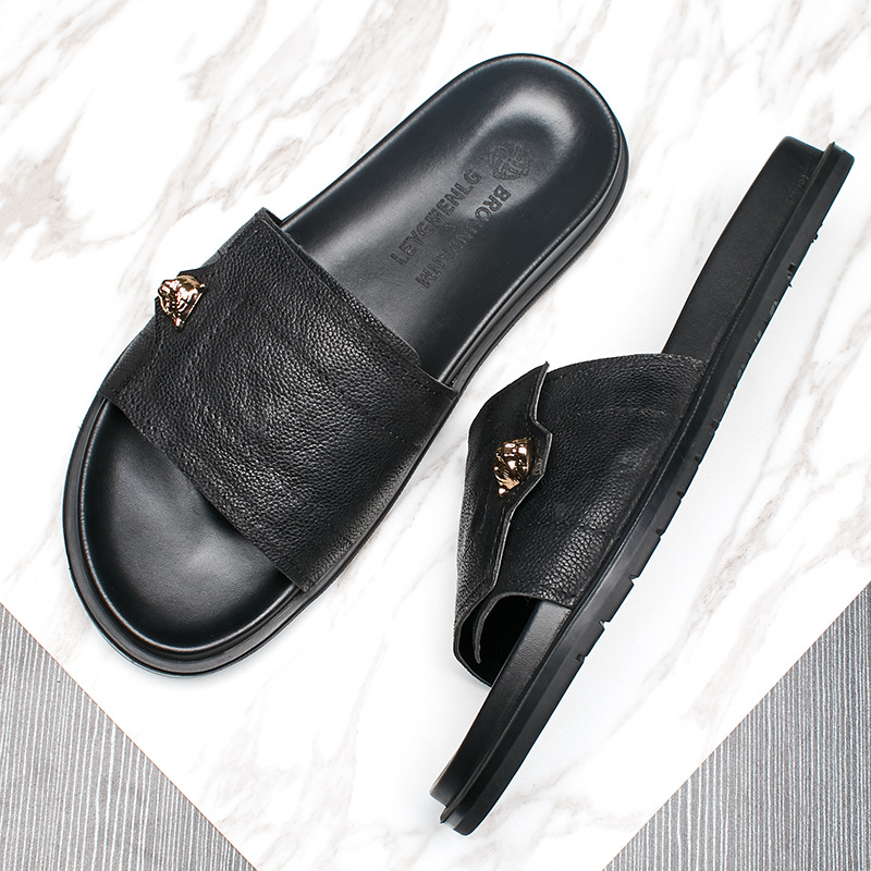 2025 New Genuine Leather Slipp – Street Fashion Men 2025 Bewertung und Preis