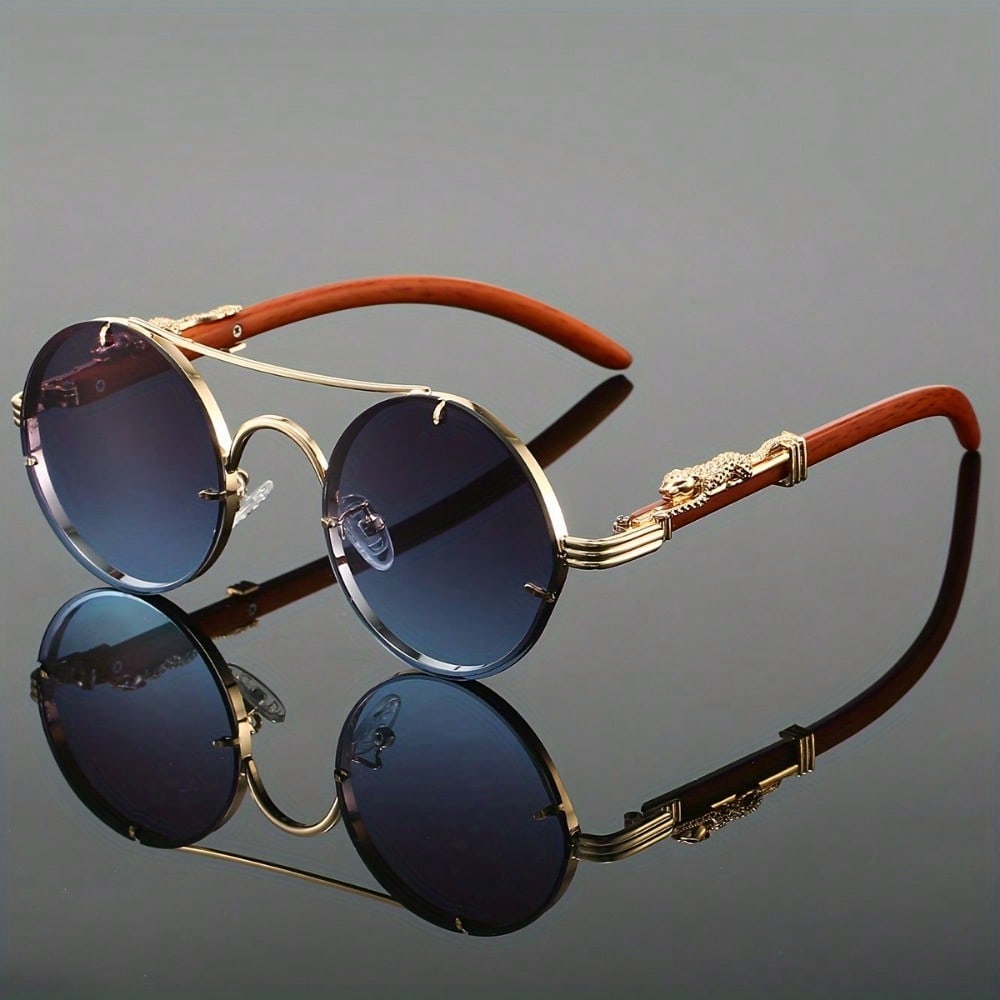 Stylish Round Metal Frame Sung – Street Fashion Photography Bewertung und Preis