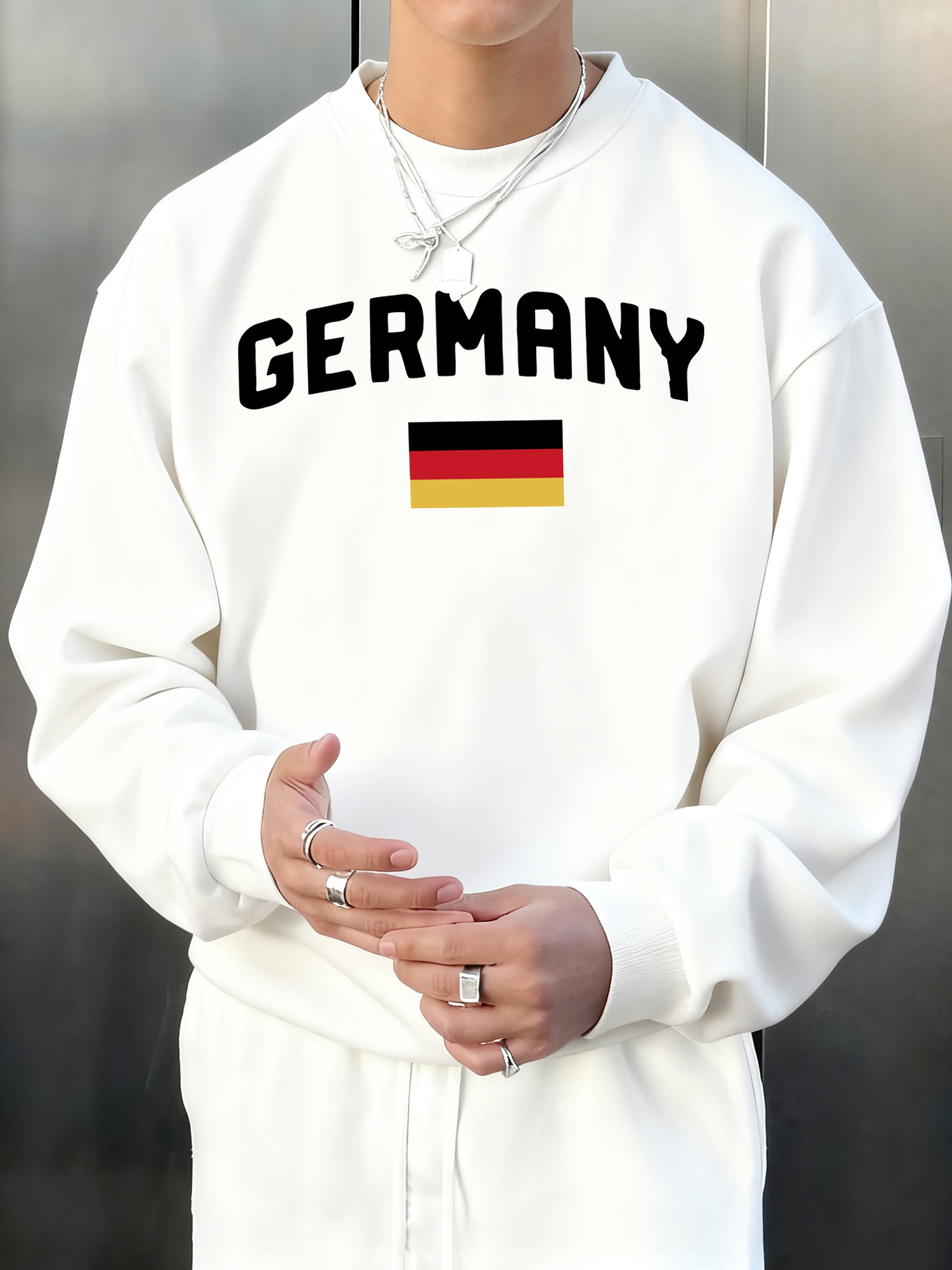 Germany Letter And Flag Printe – Street Fashion Germany Bewertung und Preis