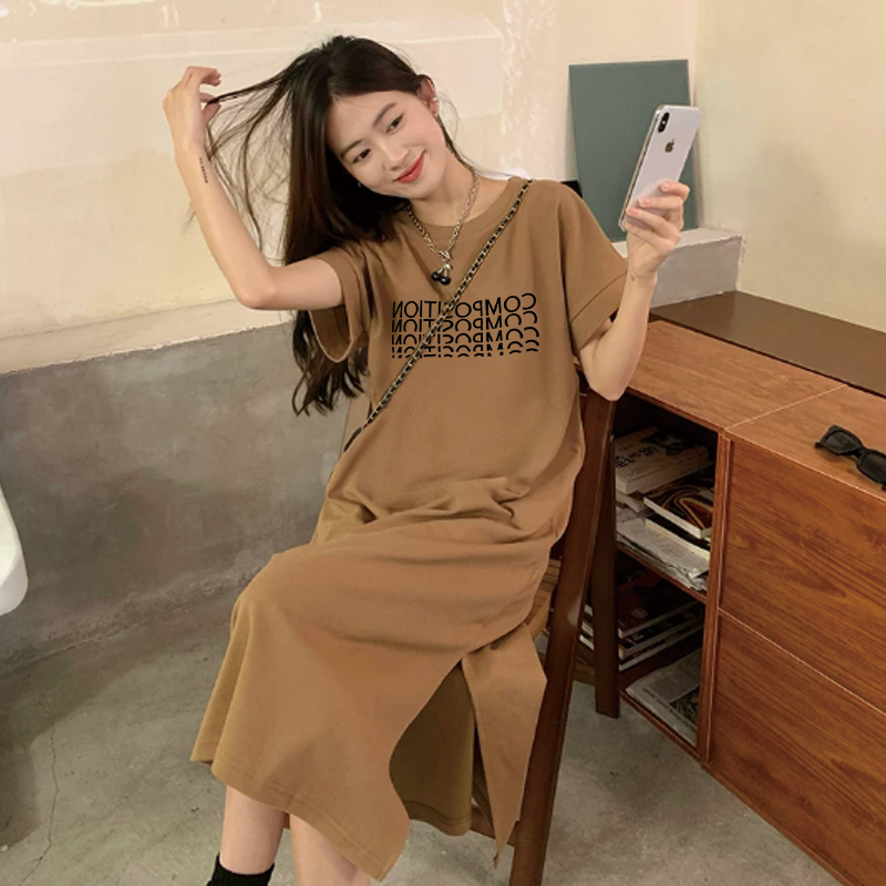 Women's Oversized Slit T-shirt – Street Fashion Plus Size Bewertung und Preis
