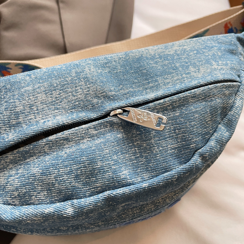 Denim Blue Chest Bags For Wome – Street Fashion Mood Bewertung und Preis